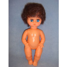 10" Vinyl Doll w_Brown Hair