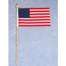 2 1_2 x 4" American Flag w_8" Pole