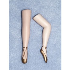 3" Porcelain Lady Legs w_Gold Ballet Shoes