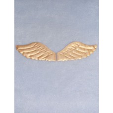 4 1_2" x 2" Gold Puffy Angel Wings - 2 pcs