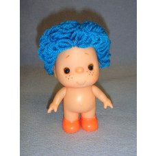 5 1_2" Beezy Doll w_Blue Yarn Hair