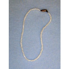 7 1_2" White Bead Necklace