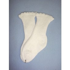 Anklet - Cotton - 18-20" White (4)