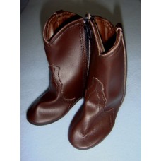 Boot - Cowboy - 4 1_8" Dark Brown