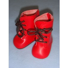 Boot - Lace-Up - 3" Red