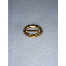 Buckle - Decorative Oval Gold