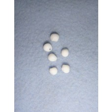 Buttons - Glass Bead - 5mm White