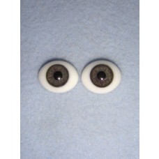 Doll Eye - Flat Back Glass - 12mm Gray