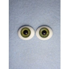 Doll Eye - Flat Back Glass - 16mm Green
