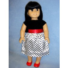 Dressy Polka Dot Dress for 18" Doll