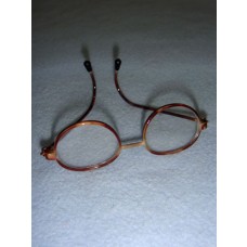 Glasses - 3" Tortoise Wire