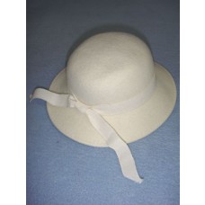 Hat - 100% Wool - 13" Cream