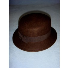 Hat - 100% Wool - 17" Dark Brown
