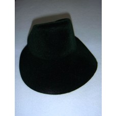 Hat - Flocked Bonnet - 6" Dark Green