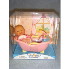 Mini Nursery Doll w/Bathtub