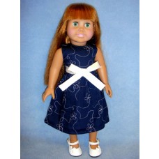 Navy Party Dress for 18" Doll