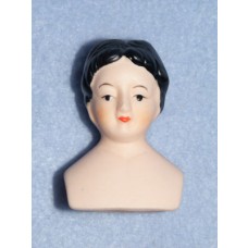 Pin Cushion Porcelain Doll Head - 1 7_8