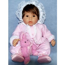 Pink & White Outfit w_Tulip Trim - 19"-22" Doll