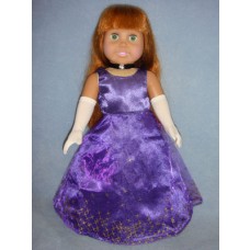 Purple Dress, Gloves & Shoes for 18" Dolls