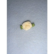Ribbon Rose - 10mm Ivory Silk (Pkg_6)