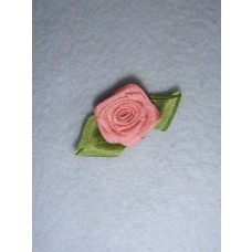 Ribbon Rose - 18mm Dusty Rose Silk (Pkg_5)
