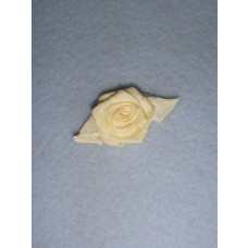 Ribbon Rose - 18mm Ivory_Ivory Silk (Pkg_5)