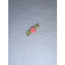 Ribbon Rose - 6mm Dusty Rose (Pkg_6)