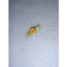 Ribbon Rose - 6mm Gold (Pkg_6)