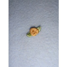 Ribbon Rose - 8mm Gold (Pkg_6)