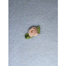 Ribbon Rose - 8mm Toffee Silk (Pkg_6)