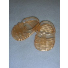 Sandal - Jellies - 2 3_4" Transparent Nude