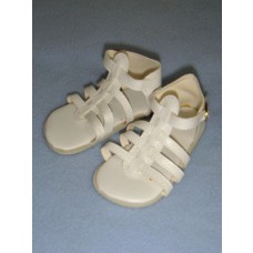 Sandal - Multi-Strap - 3 1_2" White