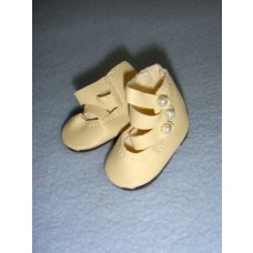 Shoe - 3-Strap - 1 3_4" Cream