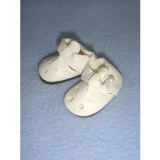 Shoe - Ankle Strap w_Cutouts - 1 5_8" White