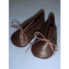 Shoe - Moccasin - 4" Brown