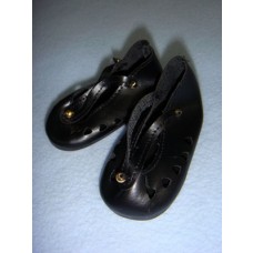 Shoe - V-Strap w_Cutouts - 3 3_4" Black