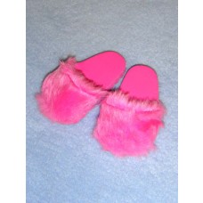 Slipper - 3" Pink Faux Fur