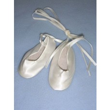 Slipper - Ballet - 3" White