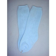 Sock - Knee-High w_Design - 18-20" Blue (4)
