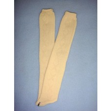 Stocking - Long Design - 15-18" Ivory (2)