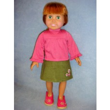 Turtleneck & Skirt for 18" Doll