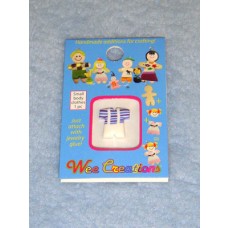 WC Child Outfit - White Overalls w_Blue Striped Top