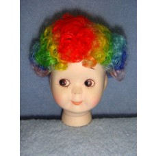 Wig - Clown - 6-7" Rainbow