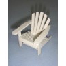 l2 1_2" Miniature White Adirondack Chair