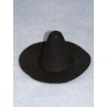 4" Black Felt Witch Hat
