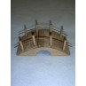 4" Miniature Rustic Wooden Bridge