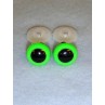 Animal Eye - 16.5mm Bright Green Pkg_50