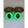Cat Eye - 12mm Bright Green Pkg_100