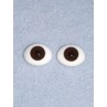 Doll Eye - Flat Back Glass - 12mm Brown