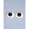 Doll Eye - Flat Back Glass - 8mm Brown